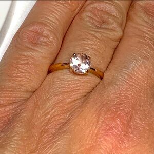 10k ❤️Morganite ❤️Real Rose Gold ❤️Ring ❤️❤️❤️❤️❤️❤️